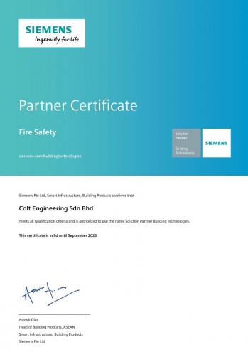 Colt Engineering Sdn Bhd-Solution_Partner_CERTIFICATE_FY23-Fire_page-0001